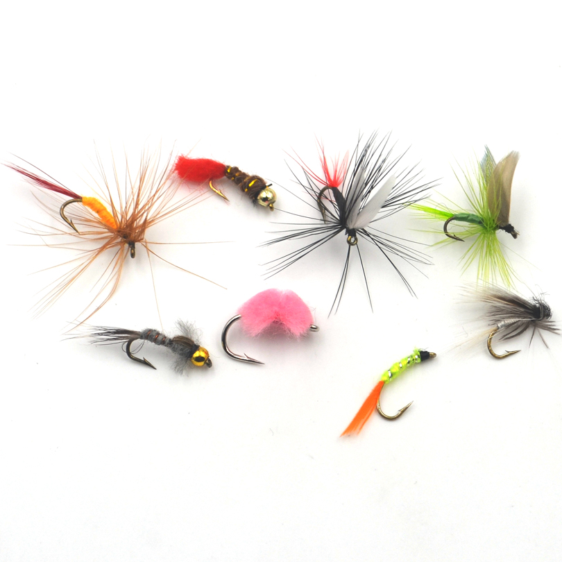 MNFT 1 Set (40/56PCS) Assorted Fly Flies Lure Artificial Imitation Insects Style Fishing Fies Dry/Wet Nymph Bait In Box - Image 2