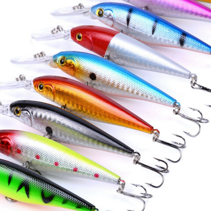 20pcs/set Minnow/Popper Lure Iscas Artificial Bait Fishing Kit Isca Artificial Lures Minnow Leurres Poppers Isca Wobblers - Image 6