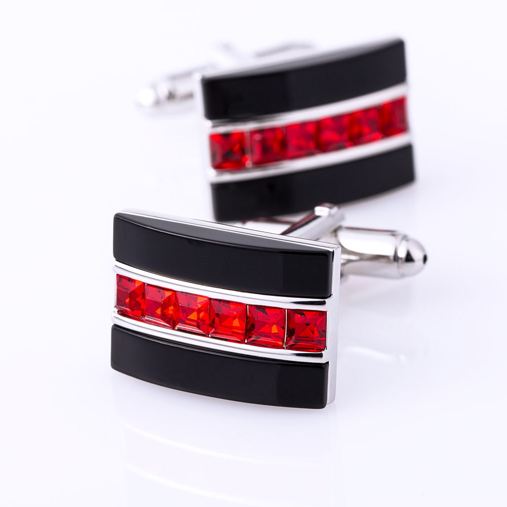 KFLK Jewelry fashion shirt cufflink for mens gift Brand cuff button Red Crystal cuff link High Quality abotoaduras Free Shipping - Image 6