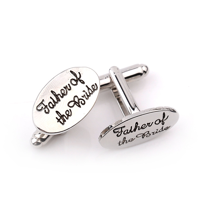 New wedding role letter cufflinks personality name groom men, friends forever, meet brother, groom, Brother of the Bride cuff - Image 6
