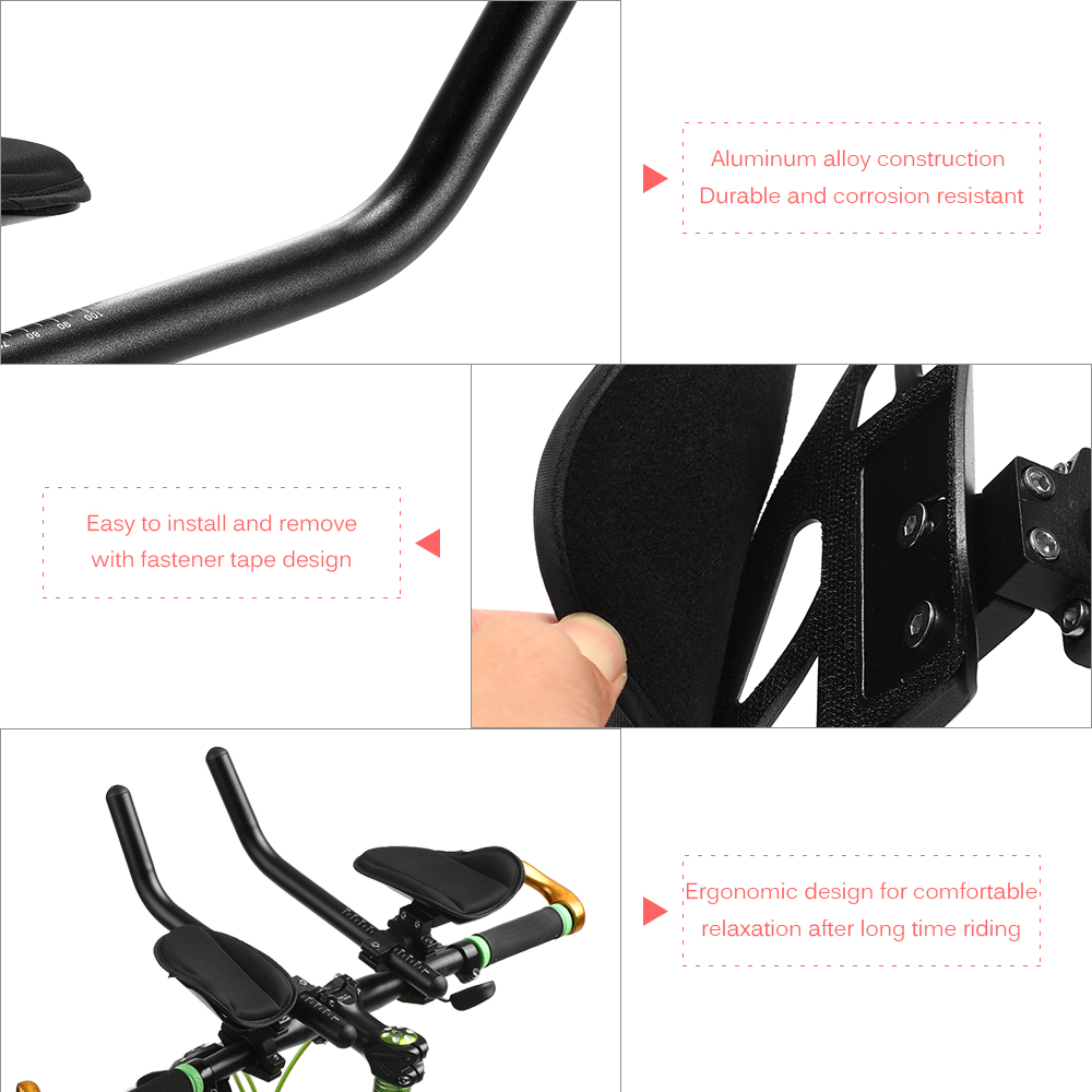 3 Types Bike Rest Handlebar Lightweight Cycling Bicycle Relaxation Handle Triathlon MTB Road Bike Arm Rest Bike Aerobar - Image 4