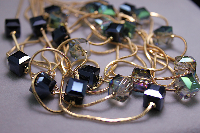 Europe Fashion Crystal Jewelry Accessories, Austrian Crystal Bead Long Necklace Sweater Chain Necklaces & Pendants For Women - Image 5