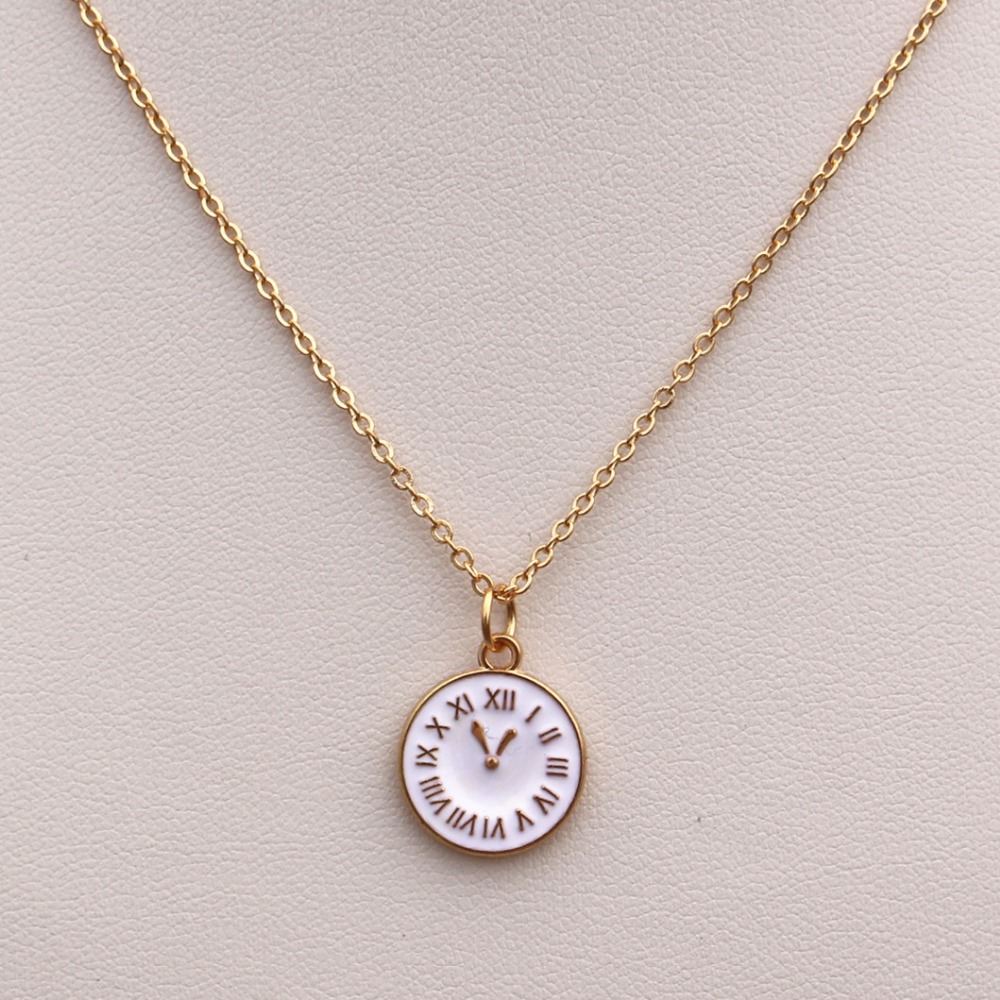 N949 Trendy Tiny Time Pendant Necklace Women Chain Lady Girl Gifts Bijoux Fashion Jewelry Colar Big Promotion - Image 2