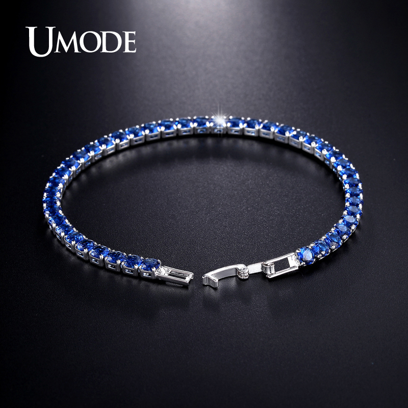 UMODE 5 Colors Cubic Zirconia Tennis Bracelet & Bangles For Women Christmas Gifts New Fashion Lady Jewelry Pulseras Mujer UB0097 - Image 5