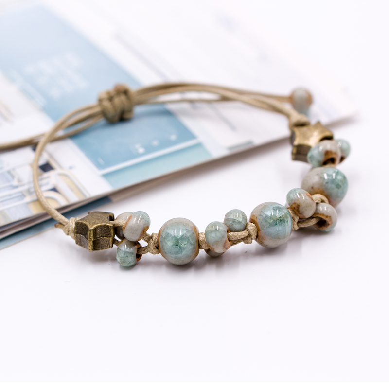 Retro style Ceramic DIY Handmade women's gift bracelets Bracelets&Bangles for woman ladies wholesale 1101