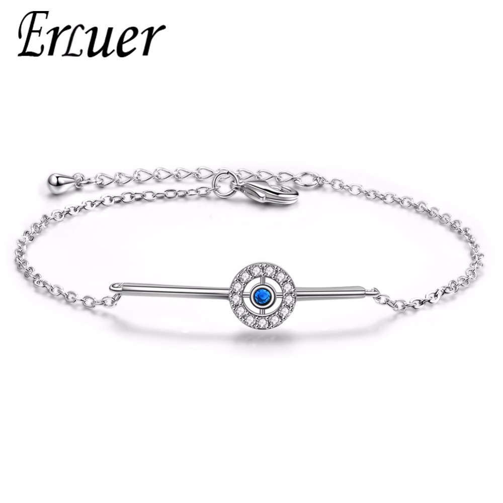 ERLUER Heart Infinity Cross Charm Bracelet For Women Girls Rose Gold Silver Plated Crystal Zircon Chains Bracelets & Bangles - Image 5
