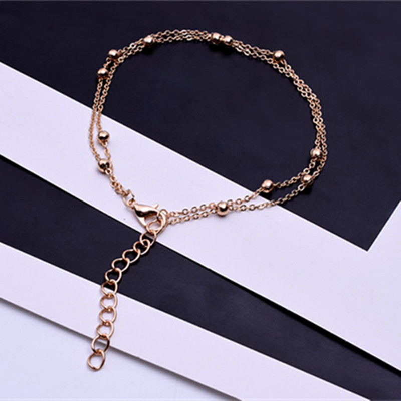Luxury Gold/Silver Color Chain Link Bracelet for Women Ladies OL Style Copper Beads Bracelet Jewelry Wholesale Free Shipping - Image 2