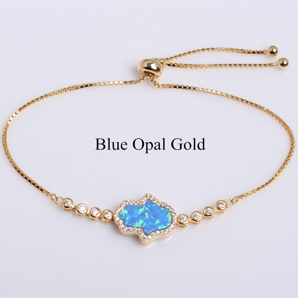 Blue Opal 18K Gold