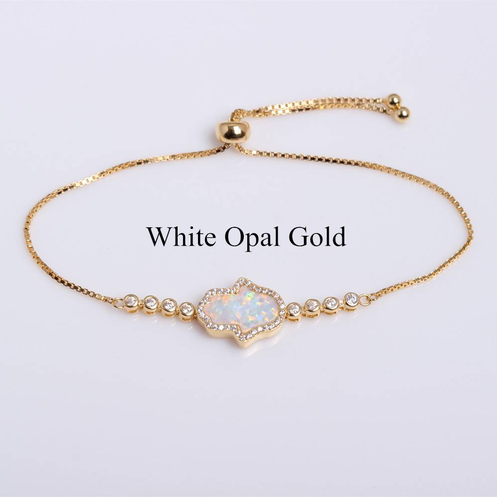 White Opal 18K Gold