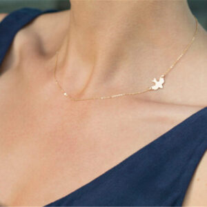 Ahmed Jewelry Simple Alloy Birds Necklace Clavicle Chains Charm Womens Fashion Jewelry Colar Maxi Necklace For Women Hot