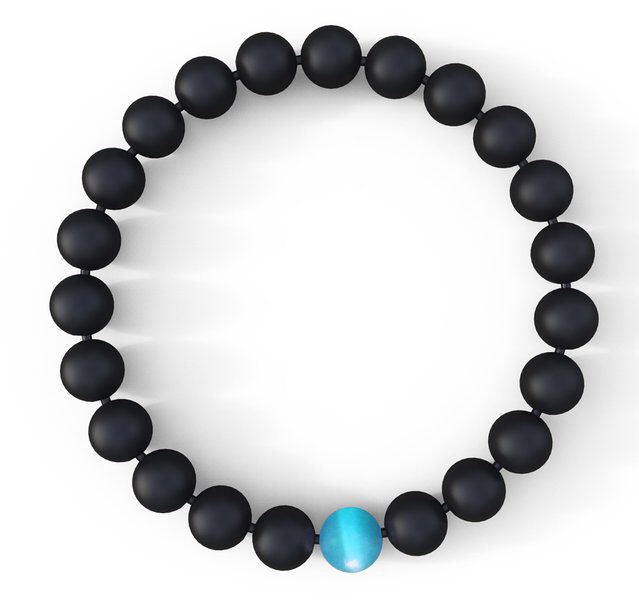 Mens Water Drop Bracelet – Semi-Precious Natural Stones (8mm) – Handmade Genuine Quality Onyx Bracelets For Women