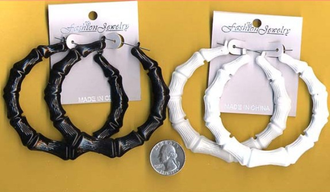 2017 New Punk Celebrity Basketball Wives Big Hoop Earrings For Women Neon Color Large Bamboo Earrings Brincos Fashion Jewelry - Image 4