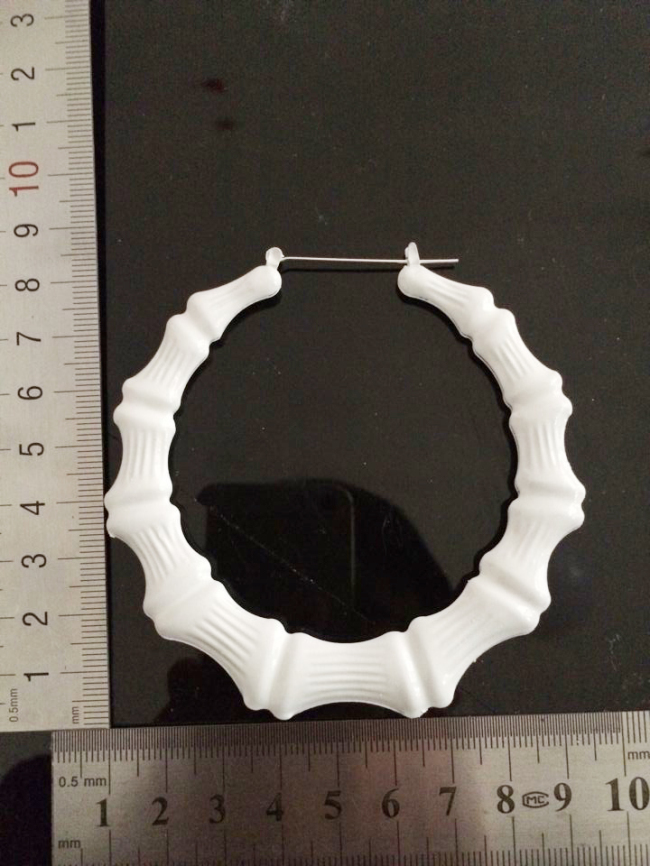 2017 New Punk Celebrity Basketball Wives Big Hoop Earrings For Women Neon Color Large Bamboo Earrings Brincos Fashion Jewelry - Image 6