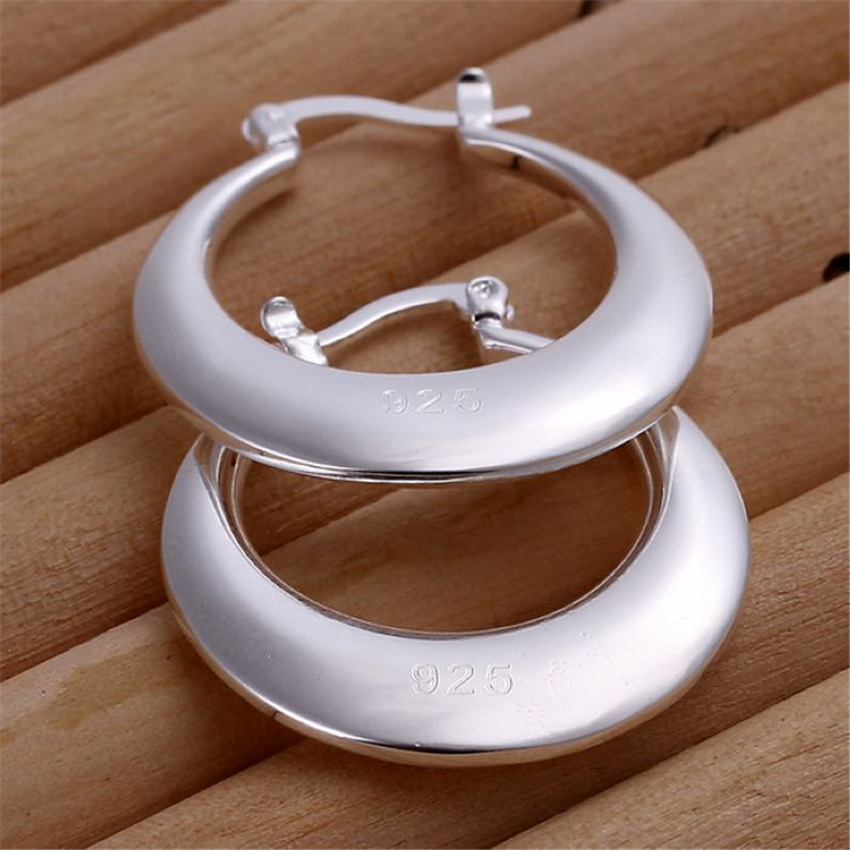Beautiful crescent silver plated earrings hot sell fashion jewelry women lady cute nice beautiful ladies favorite fashion wild - Image 4