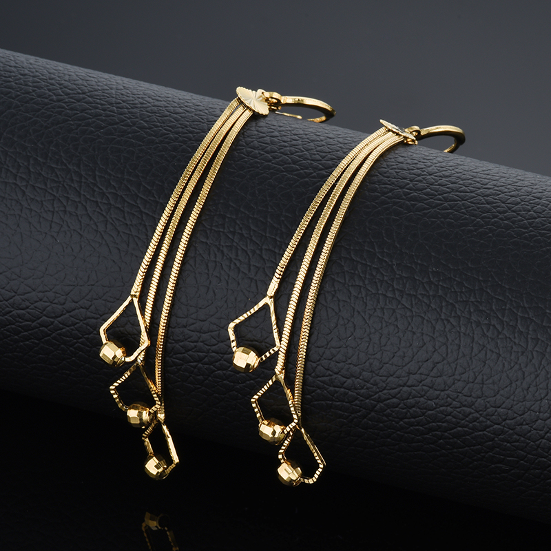 Long Drop Earrings For Women Wholesale Bridal Dangle Earrings Gold Color Kpop Tassel Earrings Drop Jewelry EH334 Oorbellen - Image 4