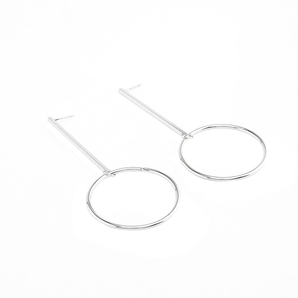 Fashion Exaggerated Aros Hoop Earrings for Women Big Circle Hoop Round Pendant Earrings Brincos Jewelry Christmas 2018 XR149 - Image 5