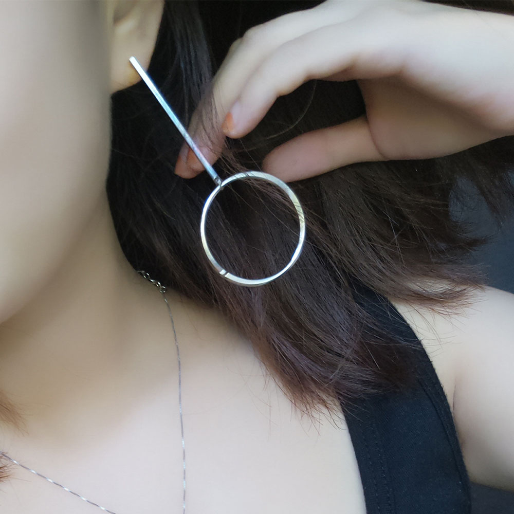 Fashion Exaggerated Aros Hoop Earrings for Women Big Circle Hoop Round Pendant Earrings Brincos Jewelry Christmas 2018 XR149 - Image 3