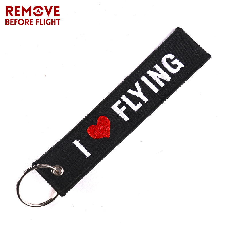 Car keychain Motorcycle Key Chain chaveiro para carro Remove Before Flight Airworthy Key Chains Embroidery Keyring for Pilot Key - Image 3