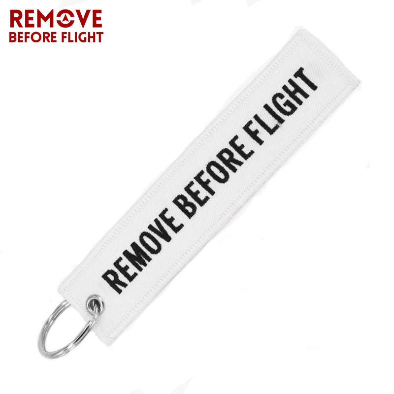 Car keychain Motorcycle Key Chain chaveiro para carro Remove Before Flight Airworthy Key Chains Embroidery Keyring for Pilot Key - Image 5