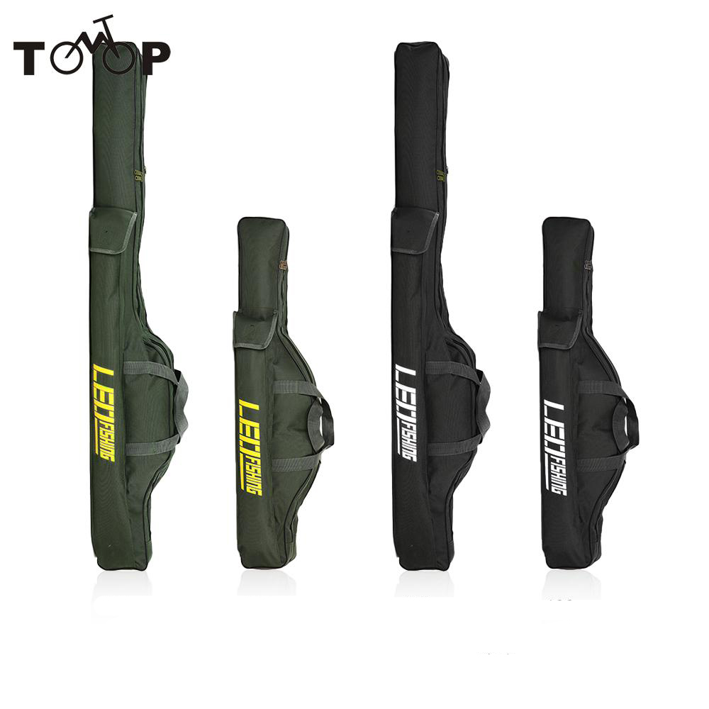 LEO 100cm/150cm Fishing Bags Portable Folding Fishing Rod Carrier Canvas Fishing Pole Tools Storage Bag Case Fishing Gear Tackle