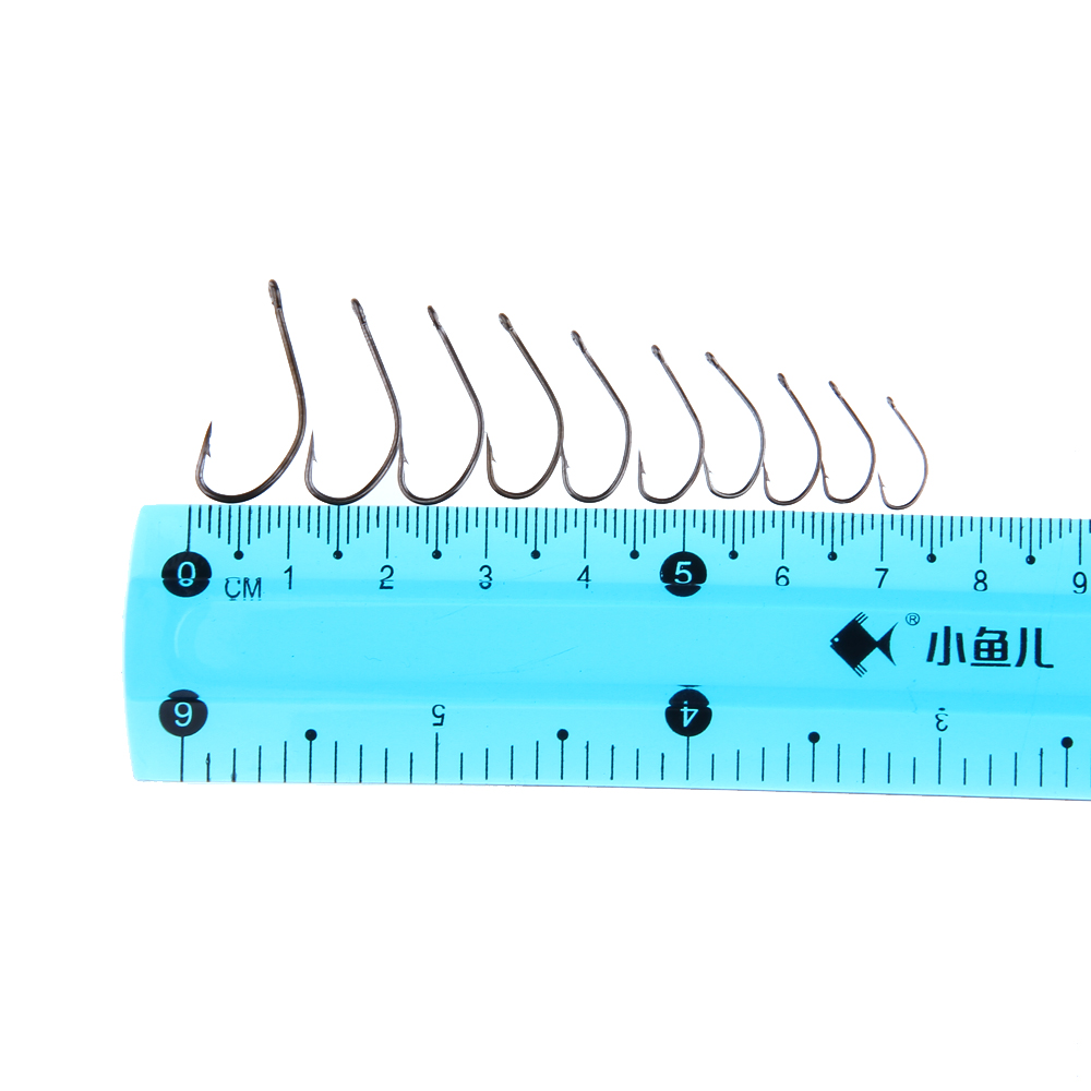 FISH KING KATANA Cottus 50pcs/lot Size3-Size12 Carbon Steel Fishing Hook With Hole Feeder Anzol Fishhook Fishing Tackle - Image 5