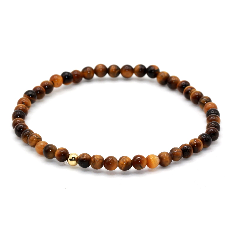 Tiger Eyes Turquoises Buddha Bracelets 4mm Natural Stone Round Beads ...