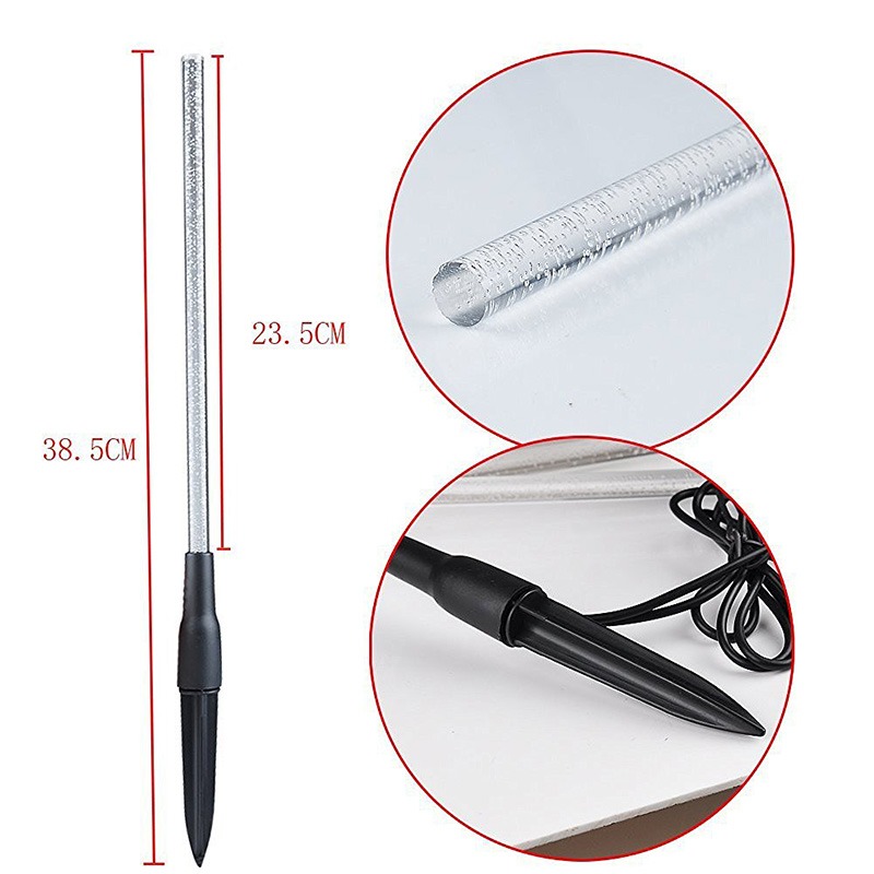 Solar Power Tube Lights Lamps Acrylic Bubble Pathway Lawn Landscape Decoration Garden Stick Stake Light Lamp Set - Image 6