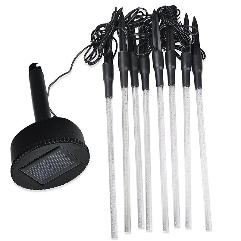 Solar Power Tube Lights Lamps Acrylic Bubble Pathway Lawn Landscape Decoration Garden Stick Stake Light Lamp Set - Image 2