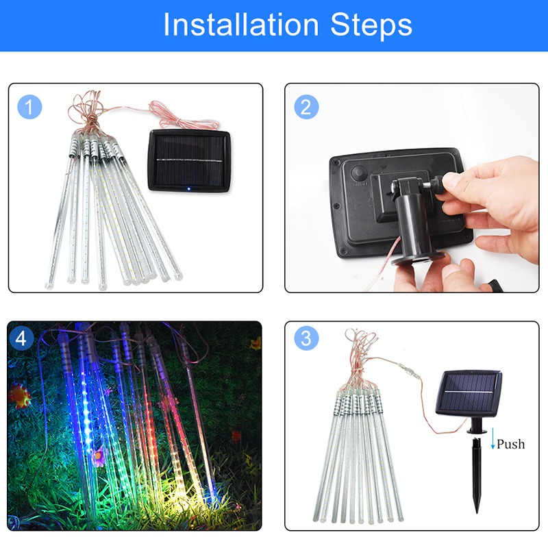Solar Meteor Shower Rain Lights - Image 6
