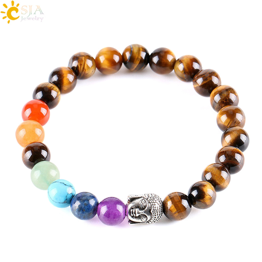 Jewelry Yoga 7 Chakra Healing Diffuser Reiki Bracelet