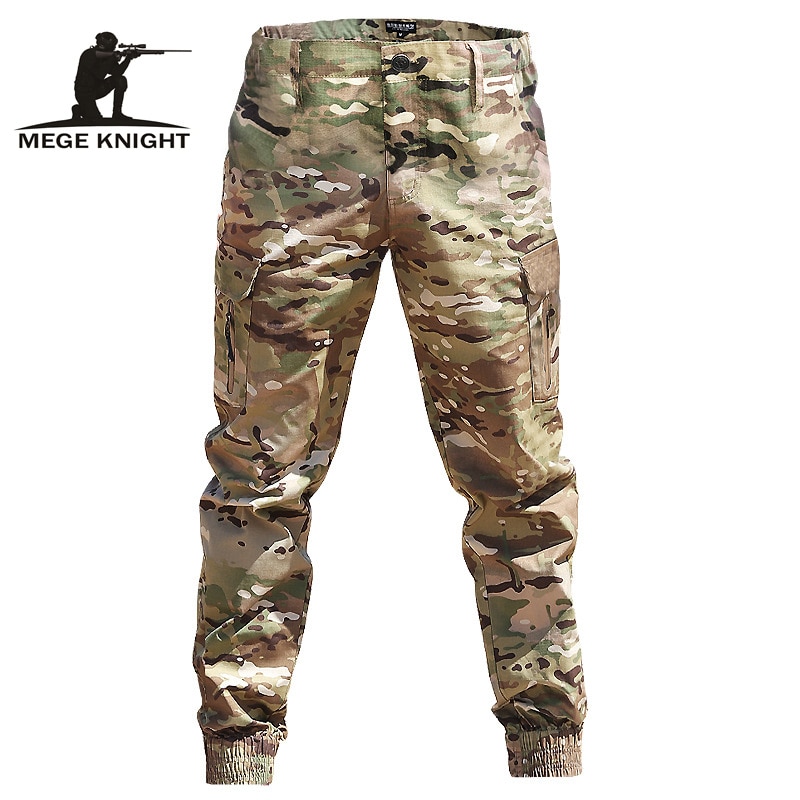 Men Fashion Streetwear Casual Camouflage Tactical Military Trouser Cargo Pants